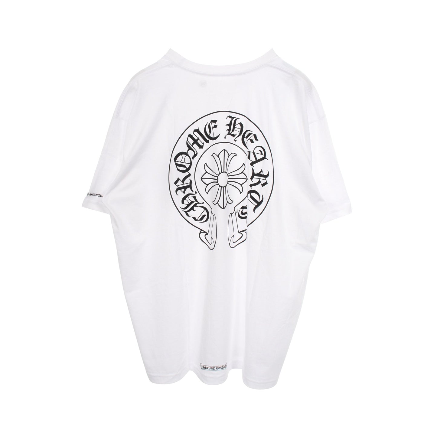 ホースシュー ポケット付き クルーネック 半袖Tシャツ コットン ホワイト クロムハーツ