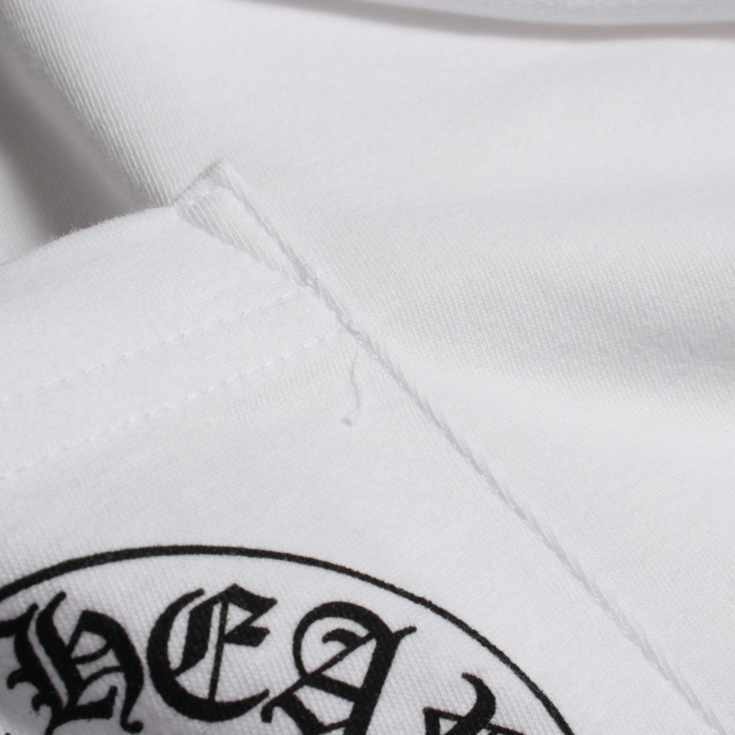 ホースシュー ポケット付き クルーネック 半袖Tシャツ コットン ホワイト クロムハーツ