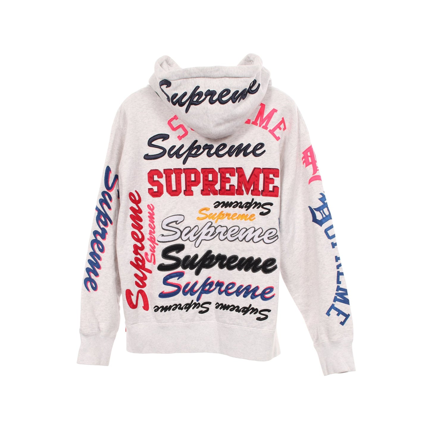 Multi Logo Hooded Sweatshirt プルオーバーパーカー コットン ライトグレー シュプリーム