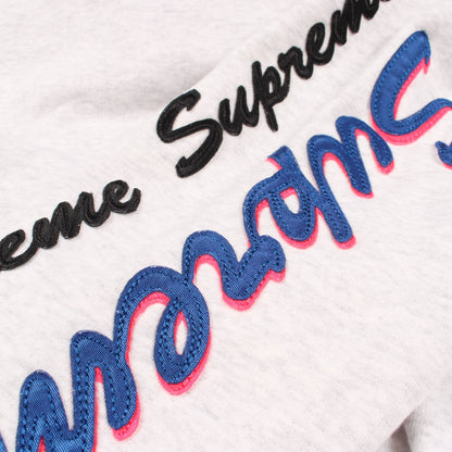 Multi Logo Hooded Sweatshirt プルオーバーパーカー コットン ライトグレー シュプリーム
