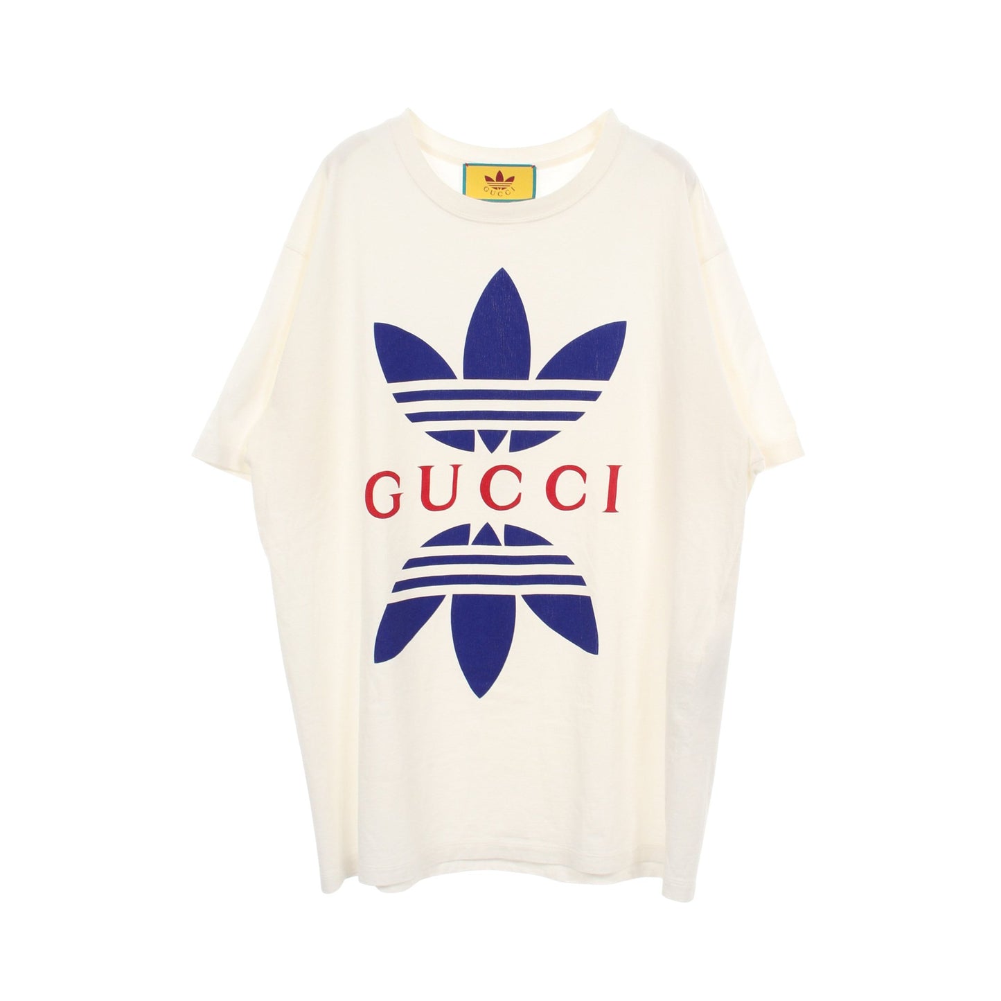 GUCCI × adidas トレフォイル 半袖Tシャツ コットン ホワイト グッチ