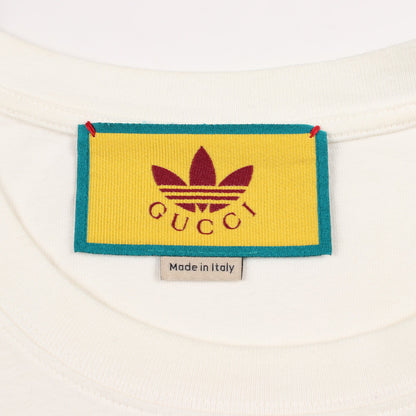 GUCCI × adidas トレフォイル 半袖Tシャツ コットン ホワイト グッチ