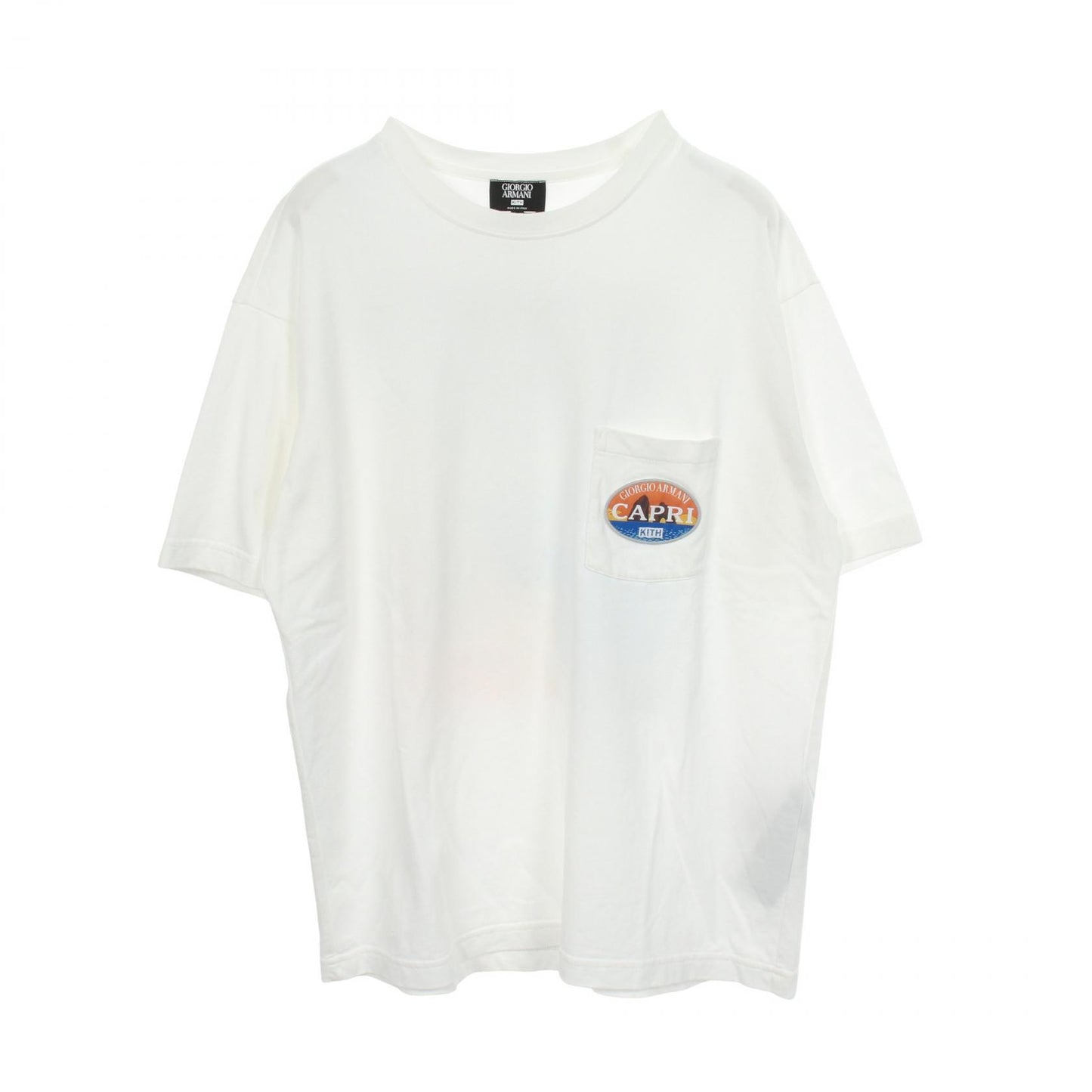 GIORGIO ARMANI × KITH CAPRI ポケット付き 半袖Tシャツ コットン ホワイト ジョルジオアルマーニ