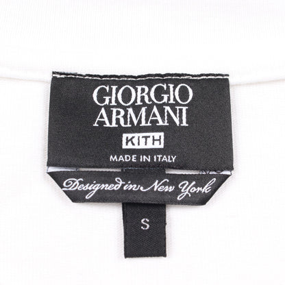GIORGIO ARMANI × KITH MALIBU マリブ 半袖Tシャツ コットン ホワイト ジョルジオアルマーニ トップス GIORGIO ARMANI