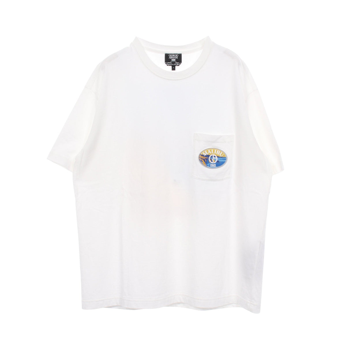 GIORGIO ARMANI × KITH MALIBU マリブ 半袖Tシャツ コットン ホワイト ジョルジオアルマーニ トップス GIORGIO ARMANI