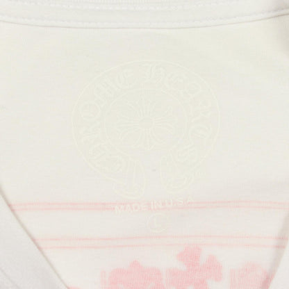青山店限定 ポケット付き 長袖Tシャツ コットン ホワイト レッド クロムハーツ