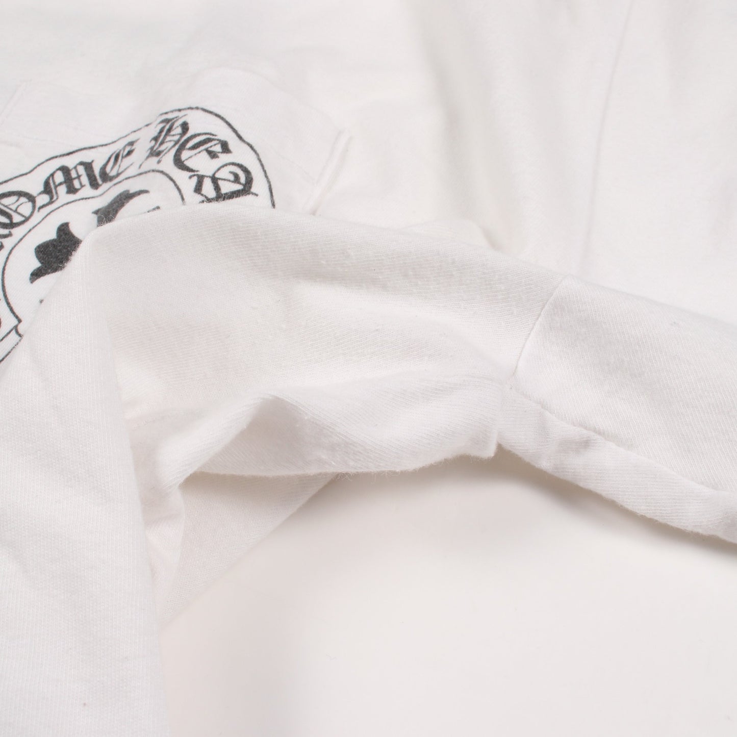 バックプリント ポケット付き 半袖Tシャツ コットン ホワイト クロムハーツ