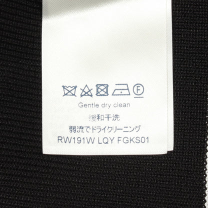 クロップド ボーダー 半袖 カットソー レーヨン ナイロン ブラック レッド ルイヴィトン