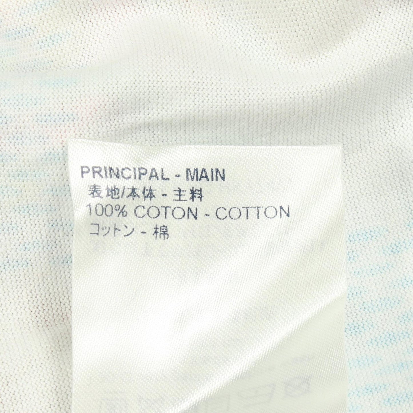 プリンテッドダミエLV 半袖Tシャツ コットン ホワイト マルチカラー ルイヴィトン トップス LOUIS VUITTON
