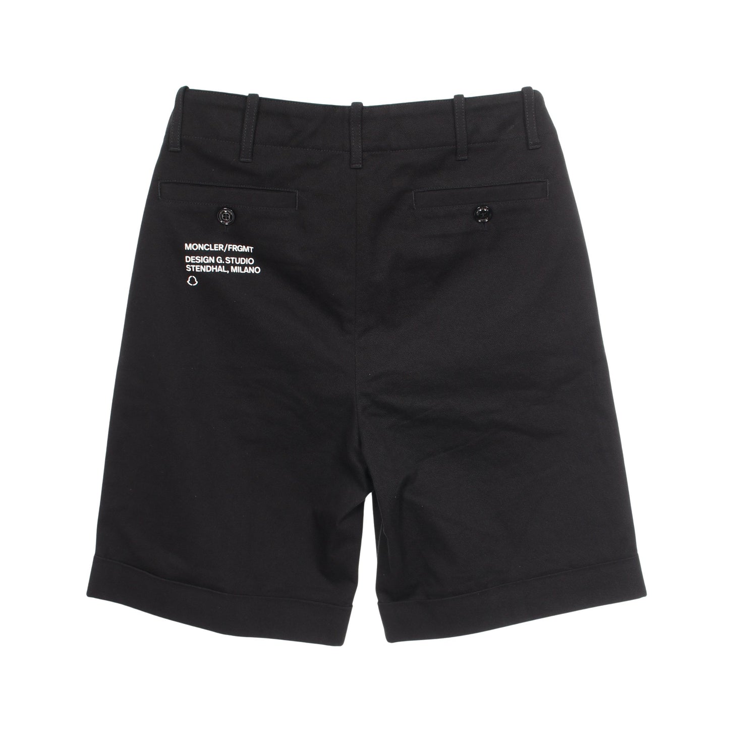 GENIUS 7 FRAGMENT HIROSHI FUJIWARA ショート パンツ コットン ブラック モンクレール