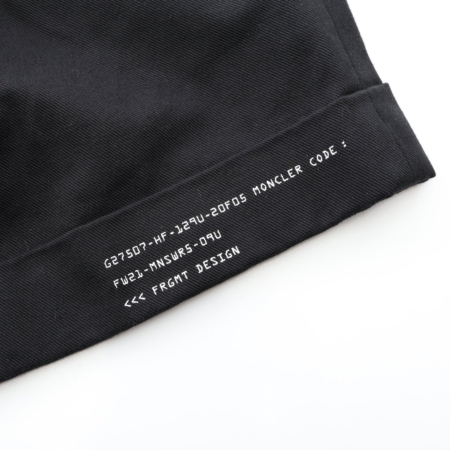 GENIUS 7 FRAGMENT HIROSHI FUJIWARA ショート パンツ コットン ブラック モンクレール