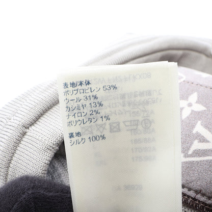 ロゴパッチ スウェットパンツ ジョガーパンツ ウール カシミヤ グレー ルイヴィトン