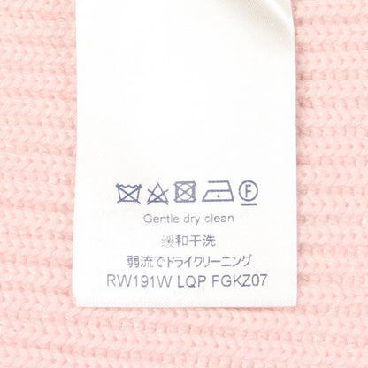 ロゴ刺繍 ニット スカート カシミヤ コットン ライトピンク ルイヴィトン
