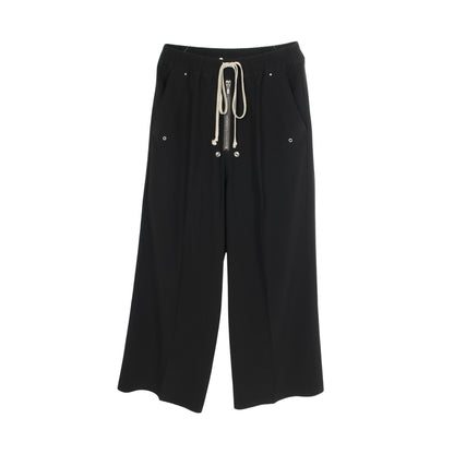 GETH BELAS DRAWSTRING PANTS ワイドパンツ ビスコース ブラック リックオウエンス