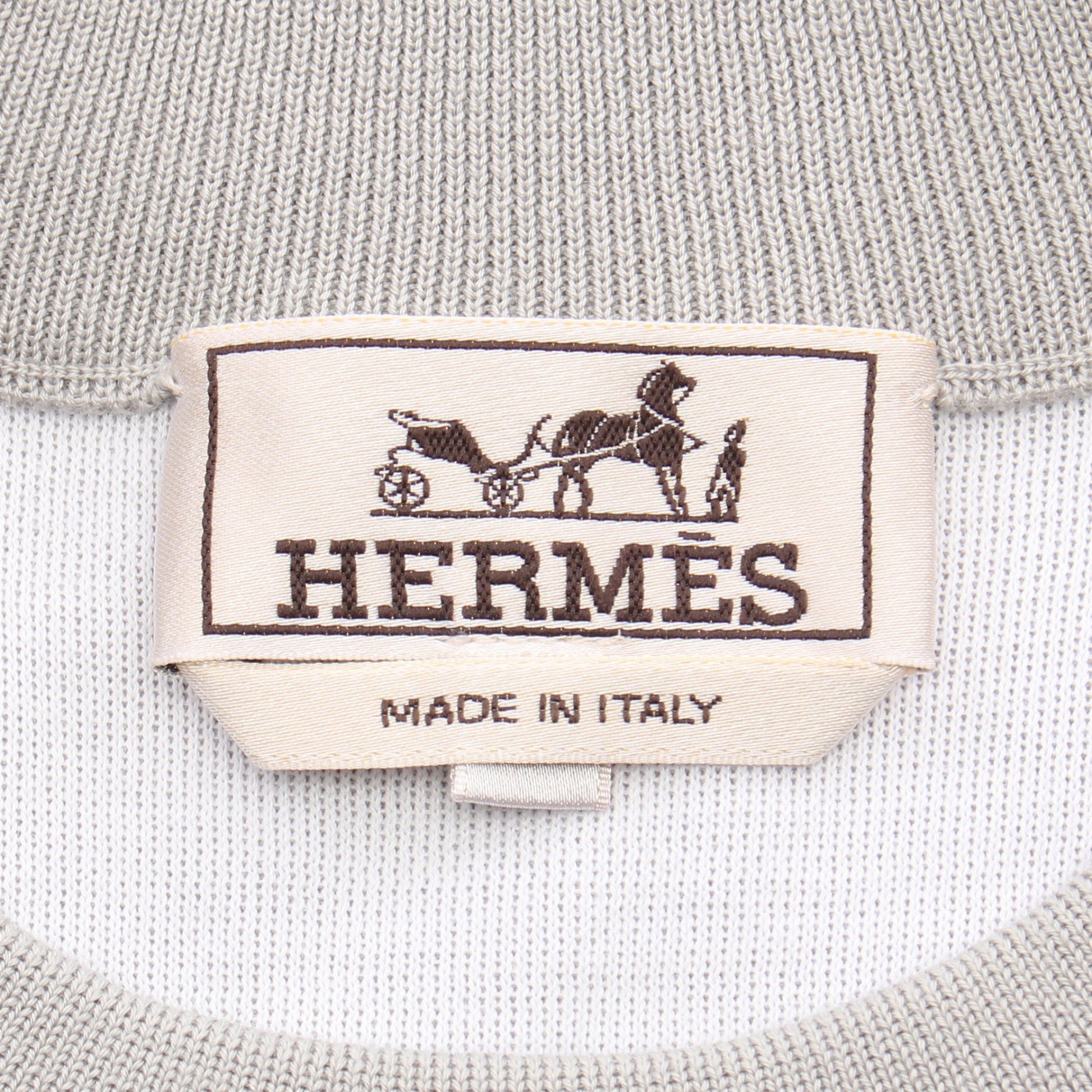 Hゴルフ スウェット セットアップ カシミヤ コットン シルク グレーベージュ エルメス スーツ HERMES