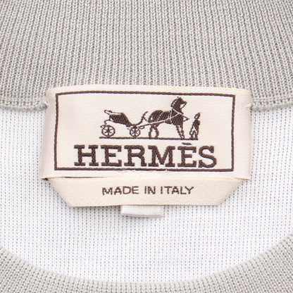 Hゴルフ スウェット セットアップ カシミヤ コットン シルク グレーベージュ エルメス スーツ HERMES