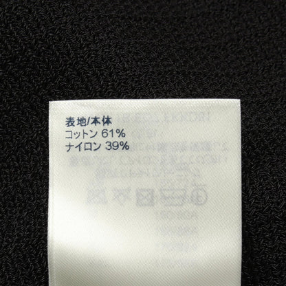 スナップボタン ノースリーブ リブ ニットワンピース コットン ナイロン ブラック ルイヴィトン