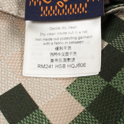 ダモフラージュ テーラードジャケット コットン カーキグリーン マルチカラー ルイヴィトン アウター LOUIS VUITTON