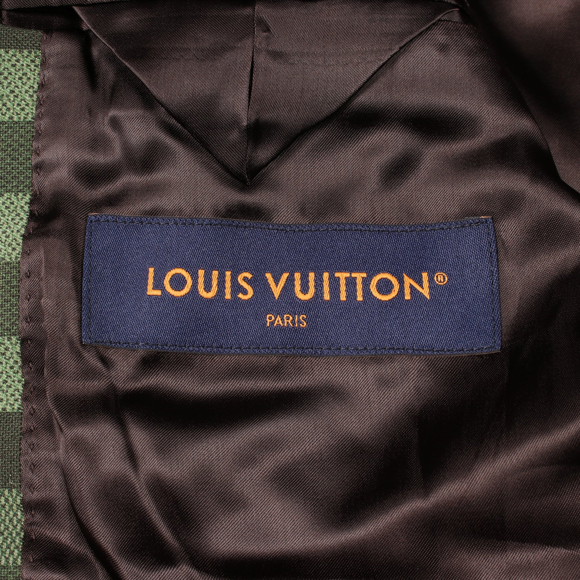 ダモフラージュ テーラードジャケット コットン カーキグリーン マルチカラー ルイヴィトン アウター LOUIS VUITTON