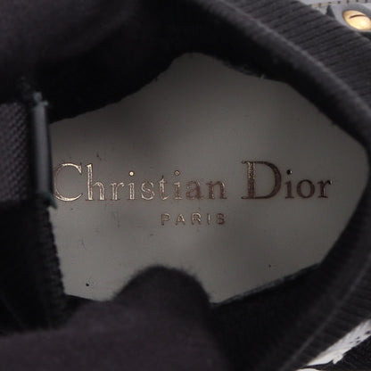 WALK'N'DIOR ハイカットスニーカー ニットファブリック レザー ブラック クリスチャンディオール