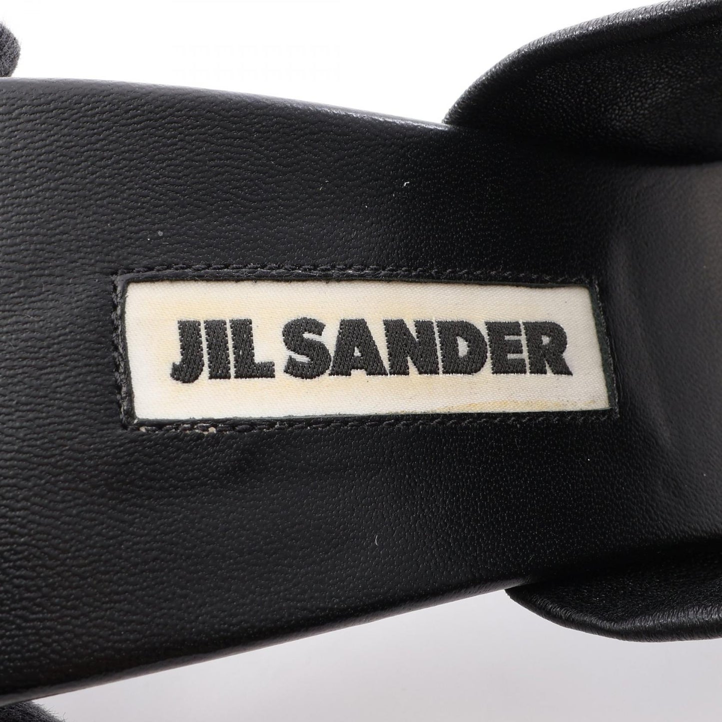 サンダル レザー ブラック ブラウン ジルサンダー シューズ JIL SANDER