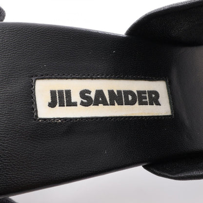 サンダル レザー ブラック ブラウン ジルサンダー シューズ JIL SANDER