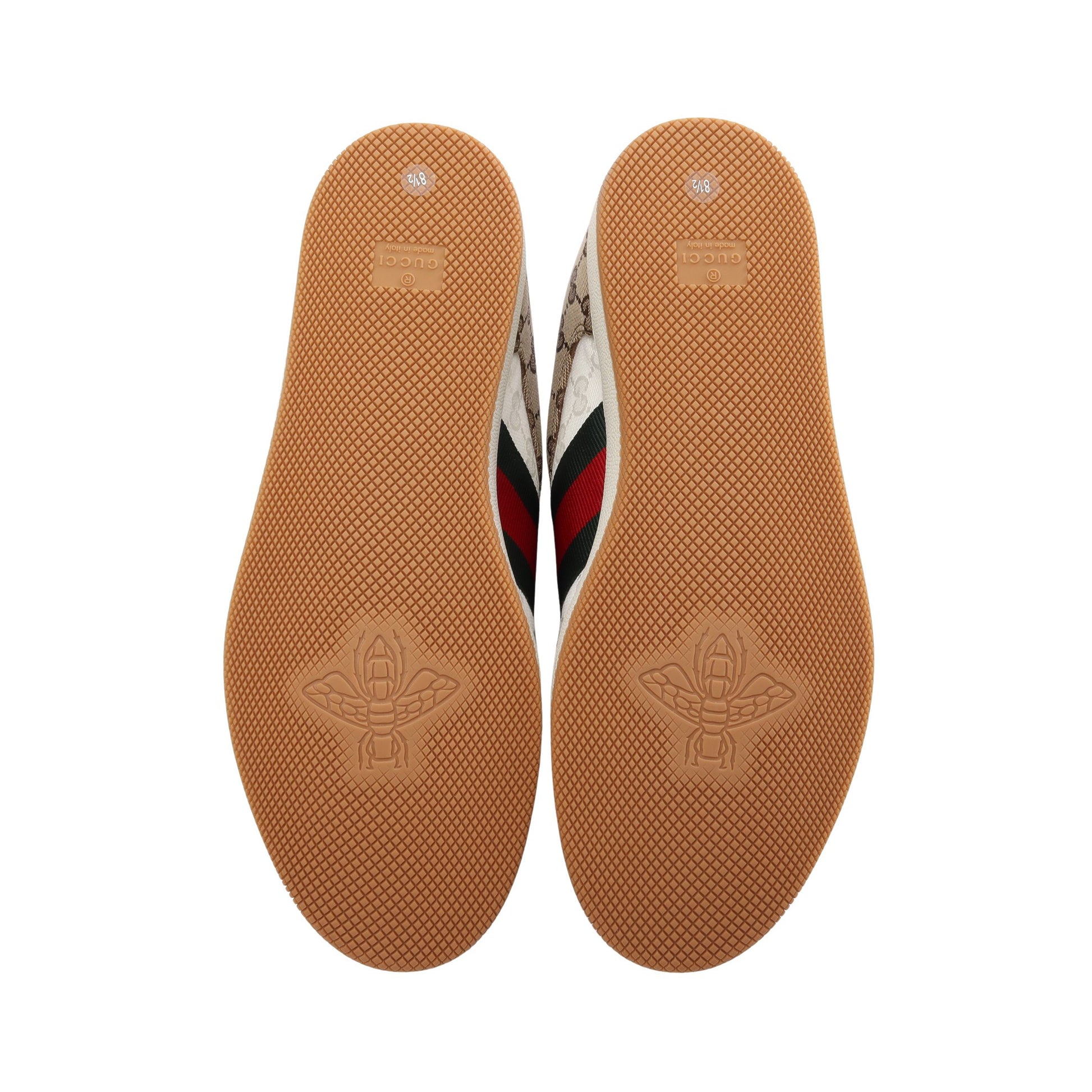 スクリーナー GGキャンバス シェリーライン スニーカー キャンバス ベージュ ブラウン マルチカラー グッチ シューズ GUCCI