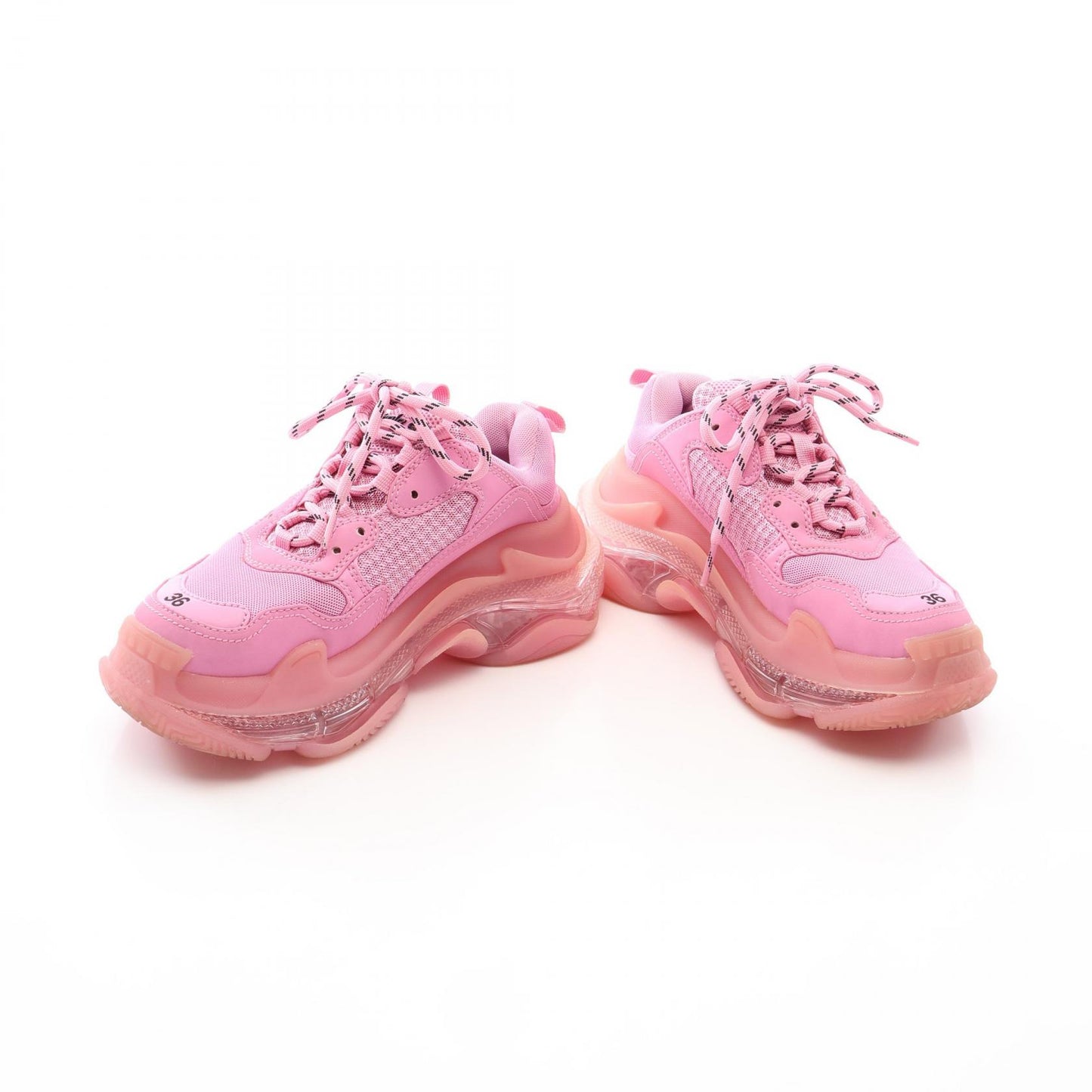 Triple S トリプルS メッシュ スニーカー ファブリック ピンク バレンシアガ