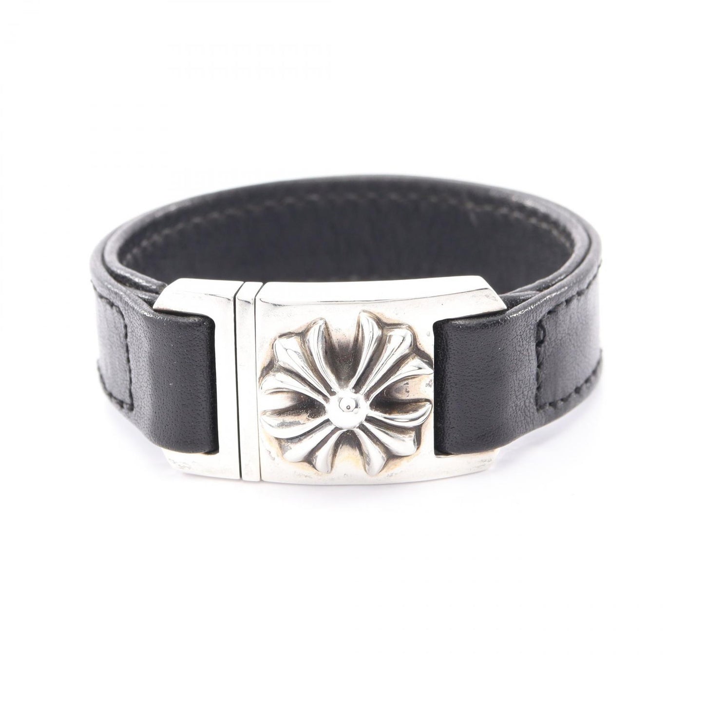 HARNESS CLASP ハーネスクラスプ ブレスレット SV925 レザー ブラック シルバー クロムハーツ