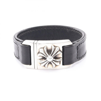 HARNESS CLASP ハーネスクラスプ ブレスレット SV925 レザー ブラック シルバー クロムハーツ