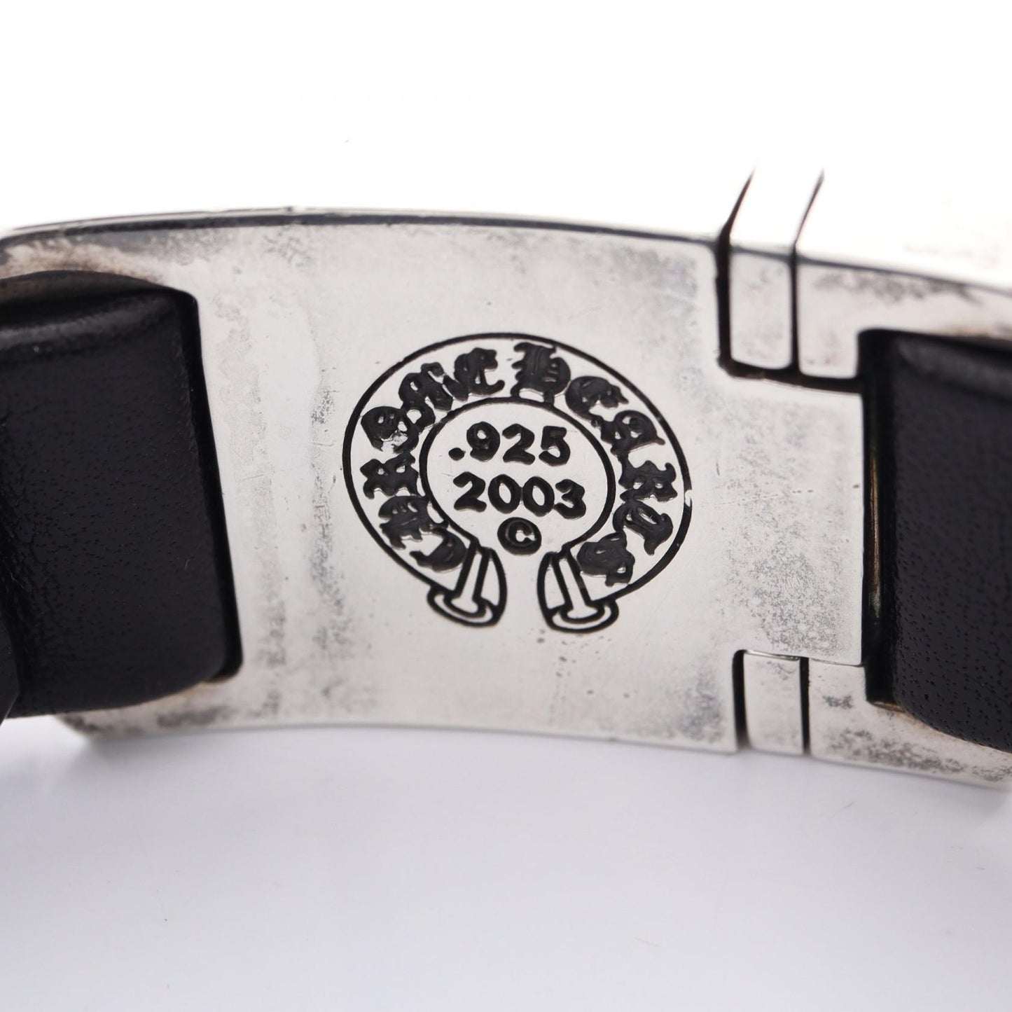 HARNESS CLASP ハーネスクラスプ ブレスレット SV925 レザー ブラック シルバー クロムハーツ