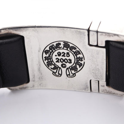 HARNESS CLASP ハーネスクラスプ ブレスレット SV925 レザー ブラック シルバー クロムハーツ