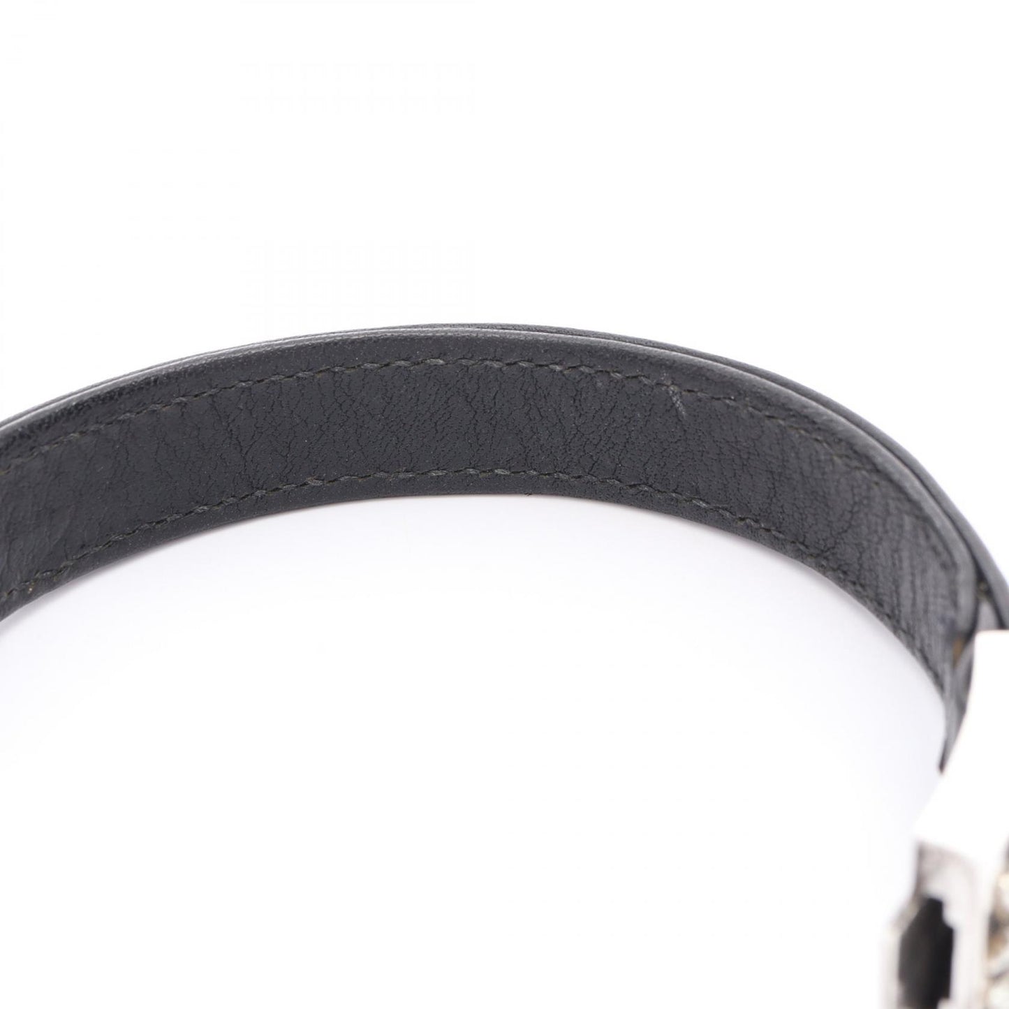 HARNESS CLASP ハーネスクラスプ ブレスレット SV925 レザー ブラック シルバー クロムハーツ