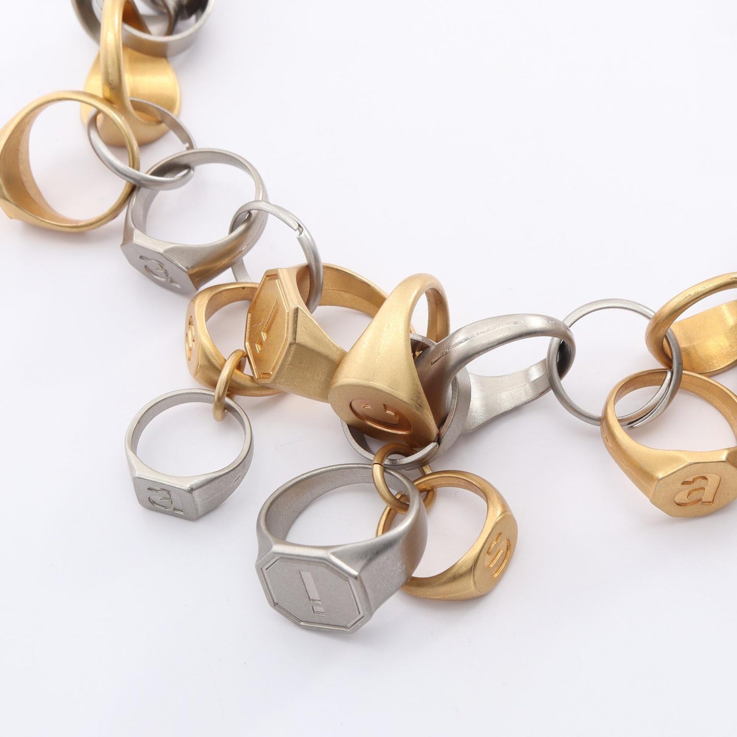 RING CHAIN NECLACE ネックレス GP メッキ シルバー ゴールド サカイ