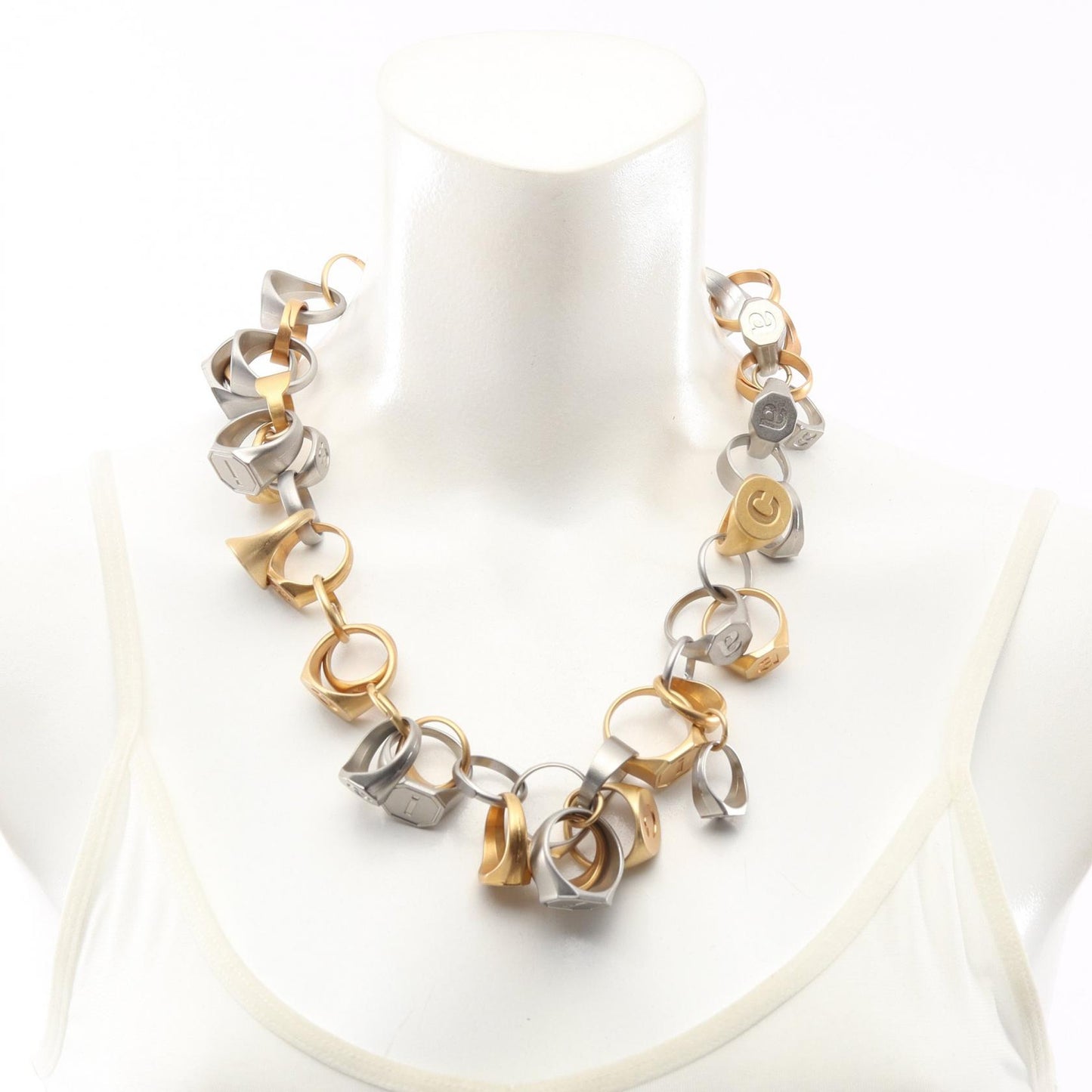 RING CHAIN NECLACE ネックレス GP メッキ シルバー ゴールド サカイ
