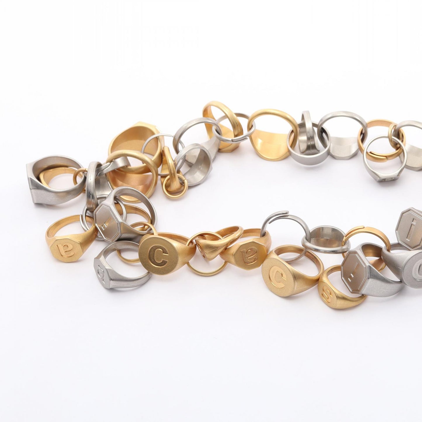 RING CHAIN NECLACE ネックレス GP メッキ シルバー ゴールド サカイ