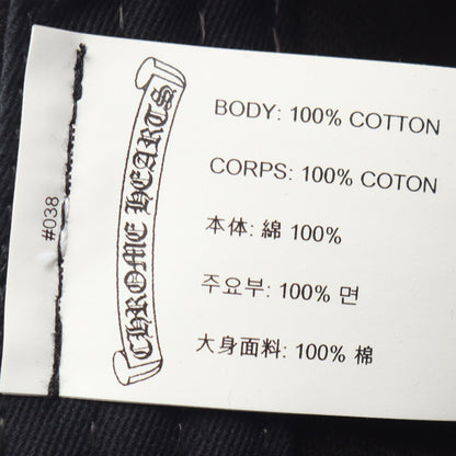 Vertical Logo キャップ コットン ブラック クロムハーツ