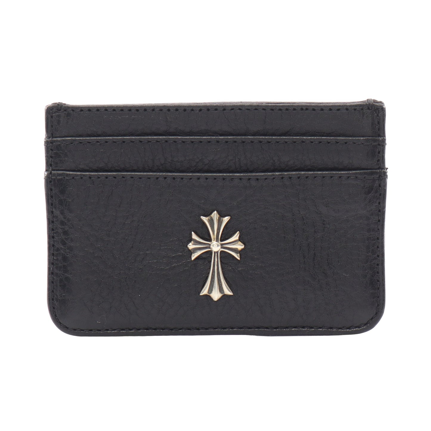 CHクロス カードケース レザー ブラック クロムハーツ 財布・小物 Chrome Hearts