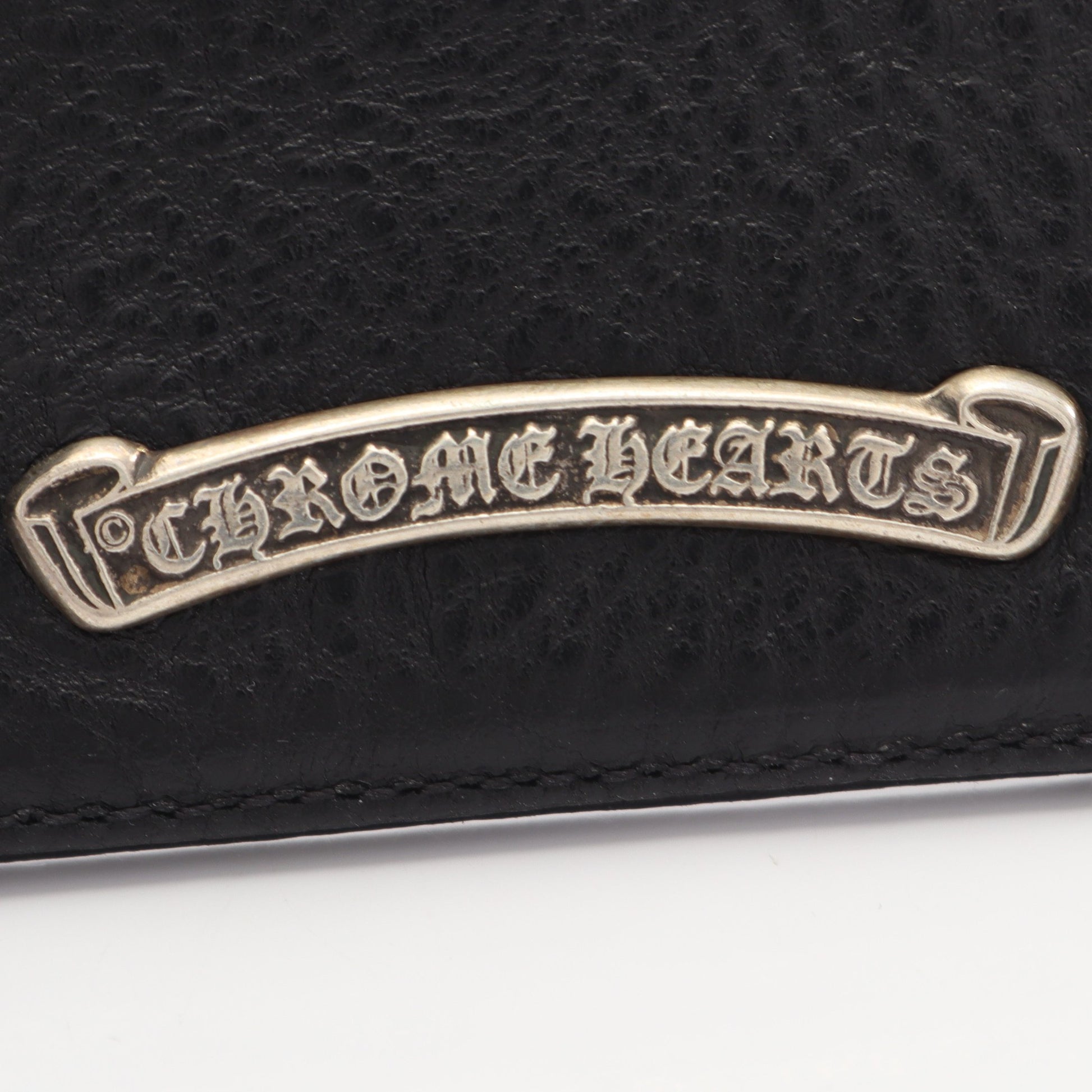 CHクロス カードケース レザー ブラック クロムハーツ 財布・小物 Chrome Hearts
