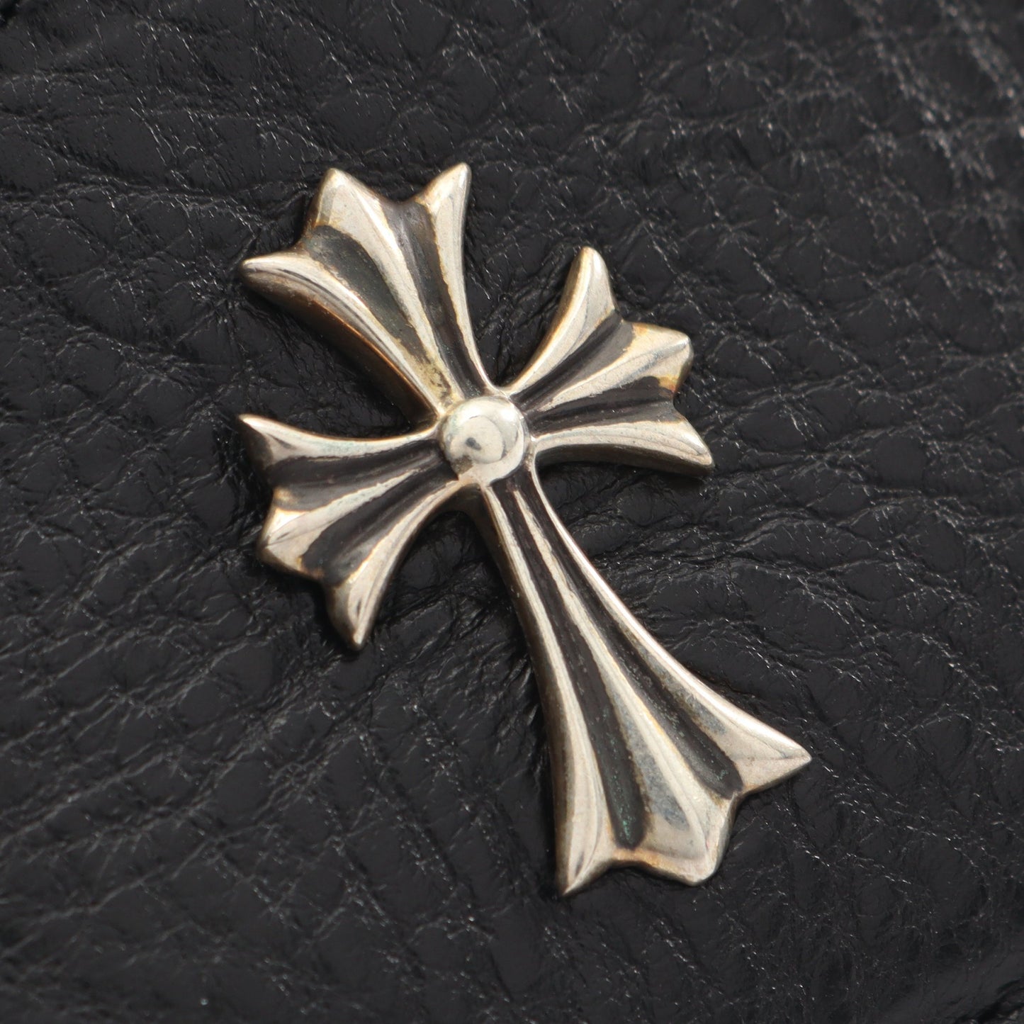 CHクロス カードケース レザー ブラック クロムハーツ 財布・小物 Chrome Hearts