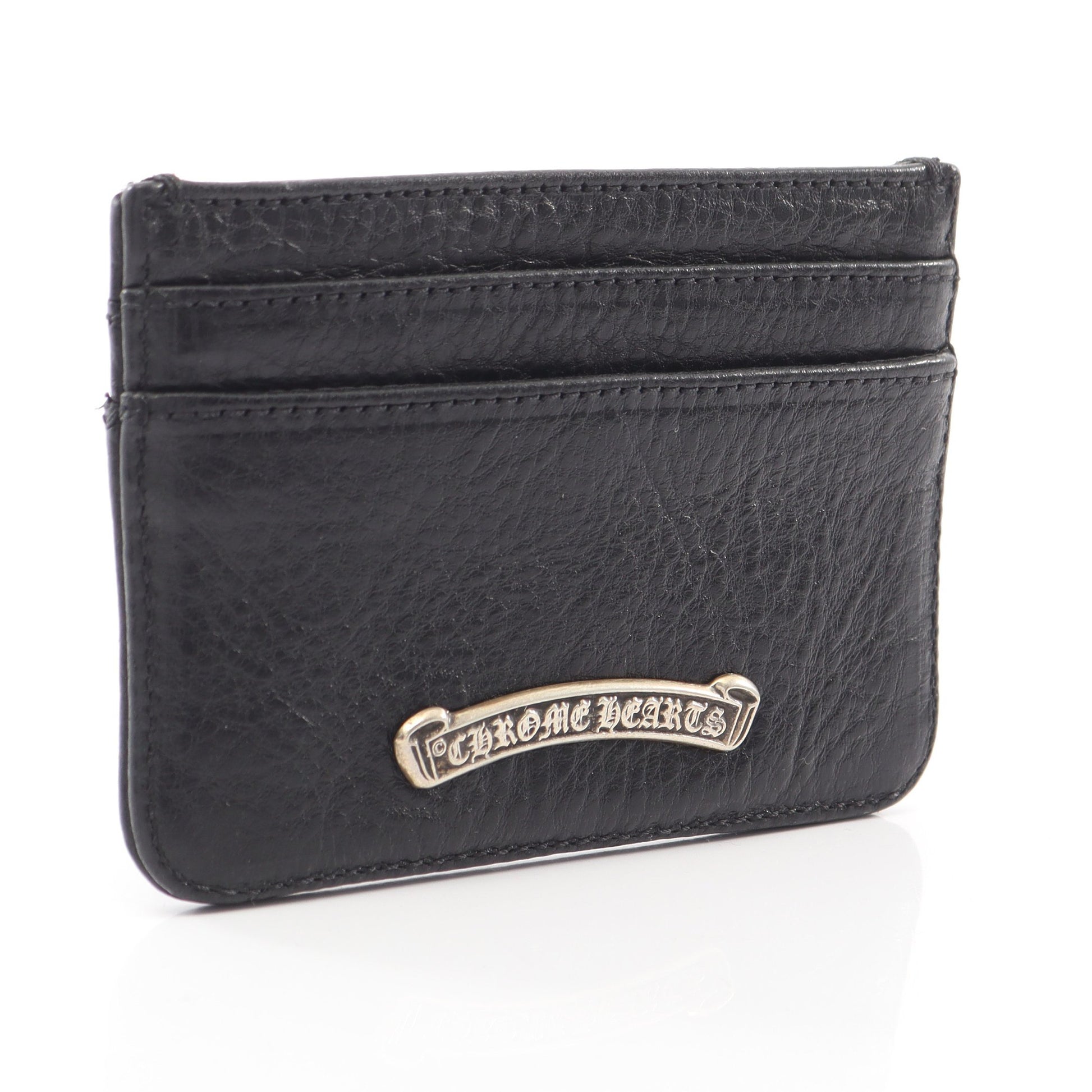 CHクロス カードケース レザー ブラック クロムハーツ 財布・小物 Chrome Hearts