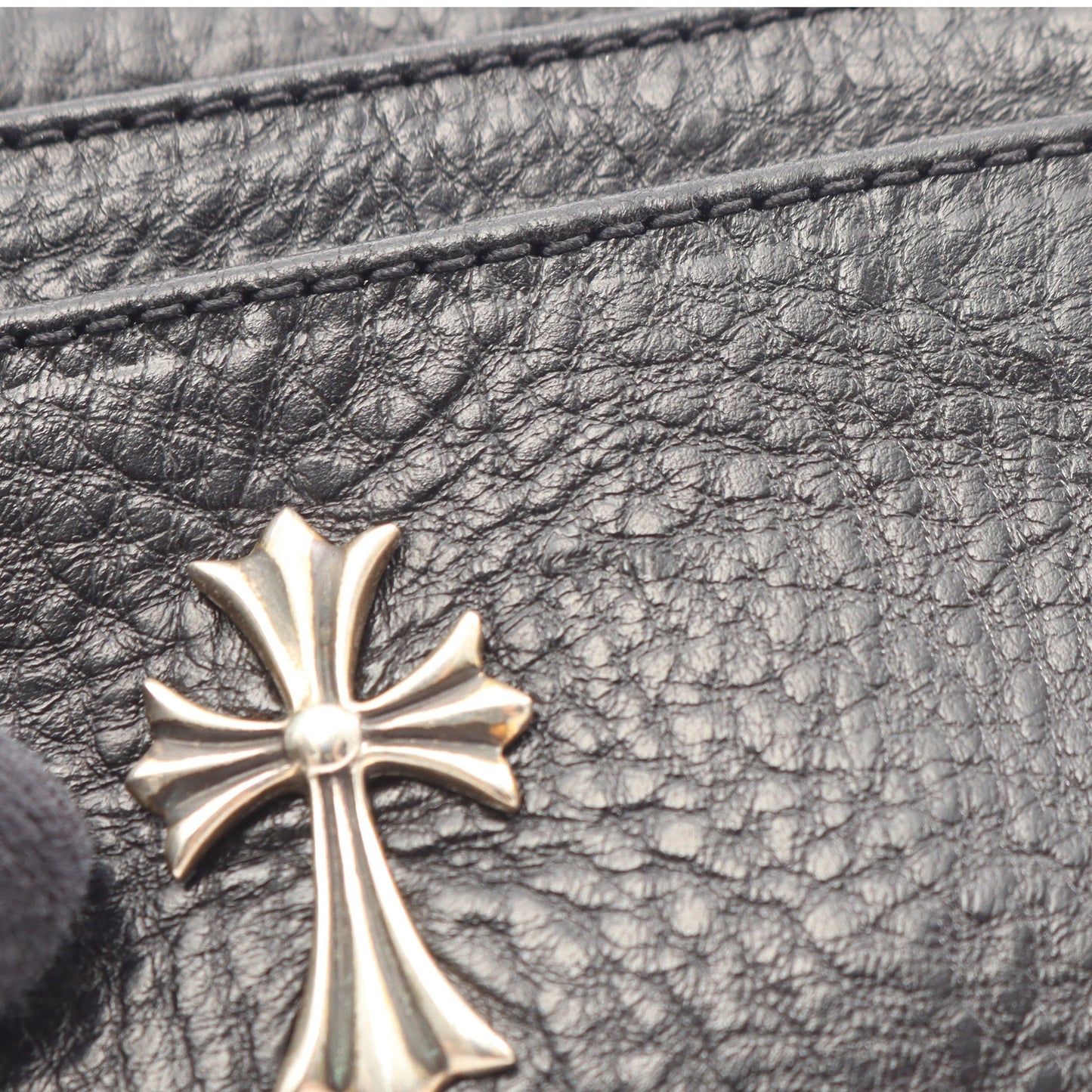 CHクロス カードケース レザー ブラック クロムハーツ 財布・小物 Chrome Hearts