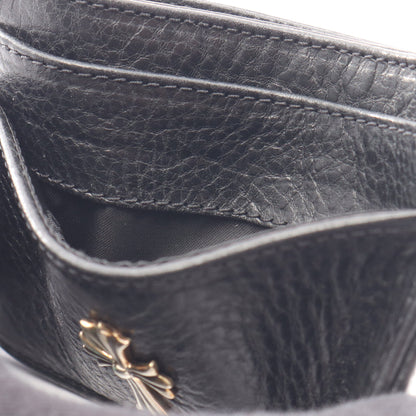 CHクロス カードケース レザー ブラック クロムハーツ 財布・小物 Chrome Hearts
