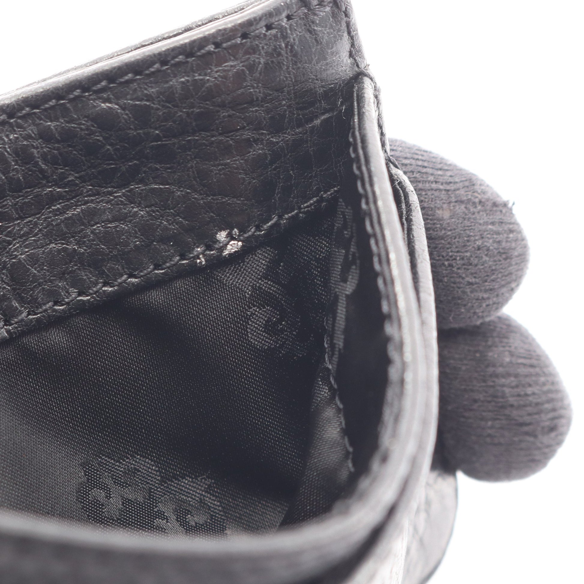 CHクロス カードケース レザー ブラック クロムハーツ 財布・小物 Chrome Hearts