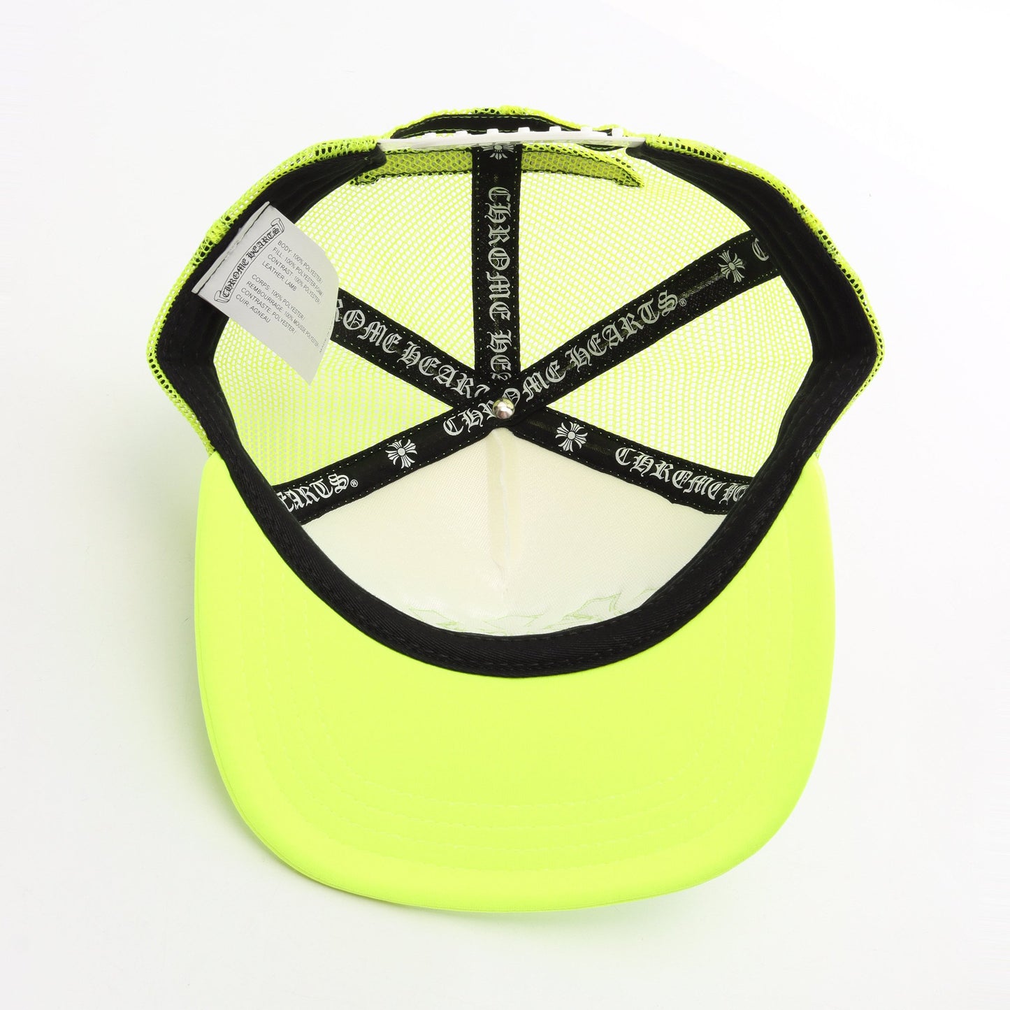セメタリー CRS PATCH TRUCKER キャップ ファブリック イエローグリーン ホワイト クロムハーツ