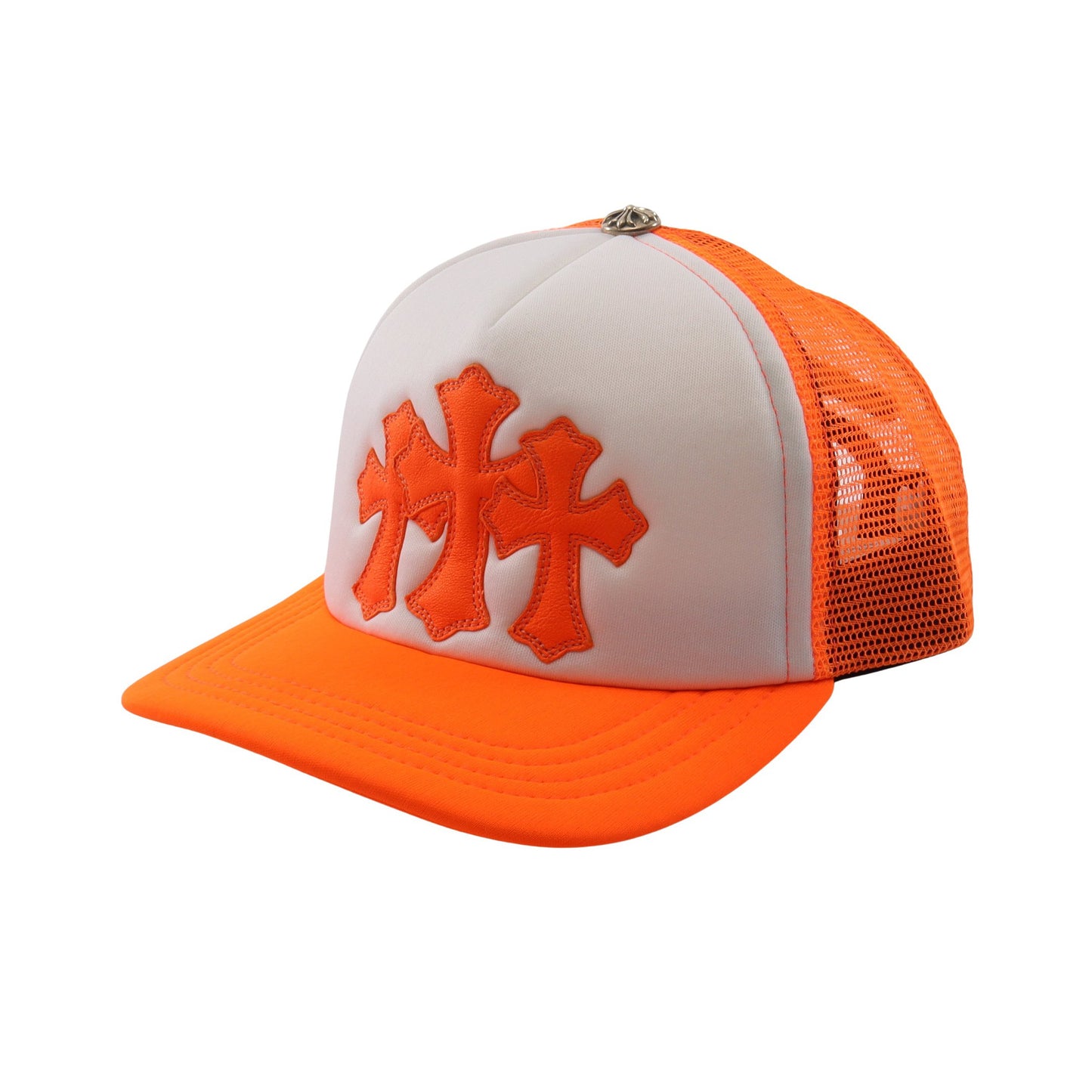 セメタリー CRS PATCH TRUCKER キャップ ホワイト オレンジ クロムハーツ