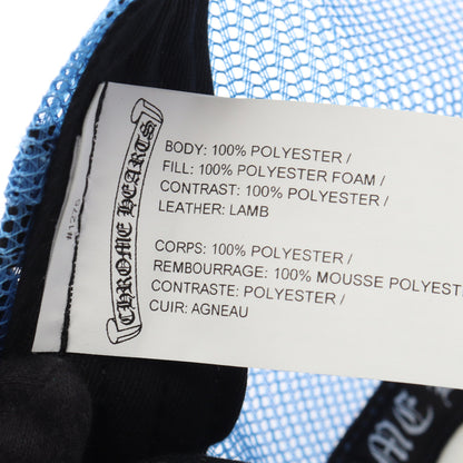 セメタリー CRS PATCH TRUCKER キャップ ブルー ホワイト クロムハーツ