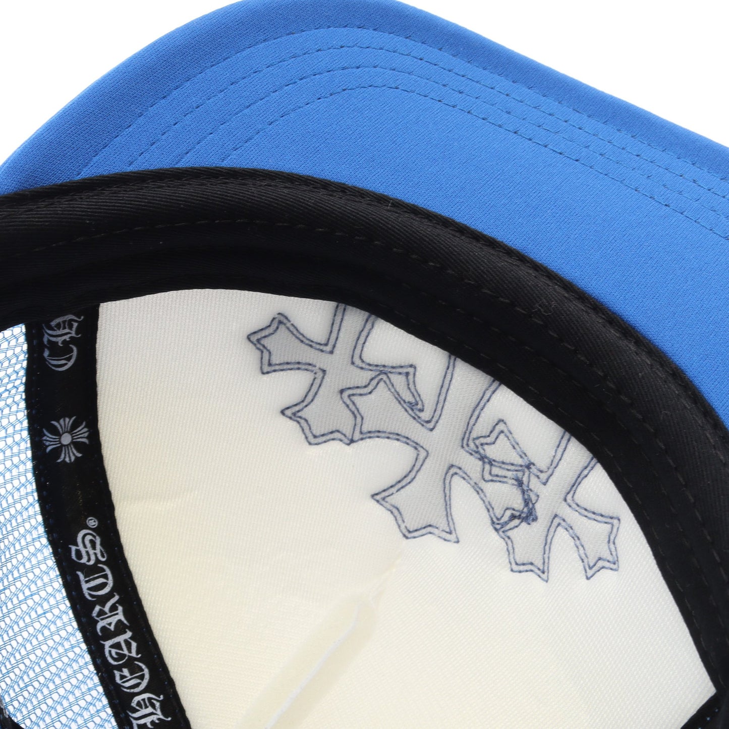 セメタリー CRS PATCH TRUCKER キャップ ブルー ホワイト クロムハーツ