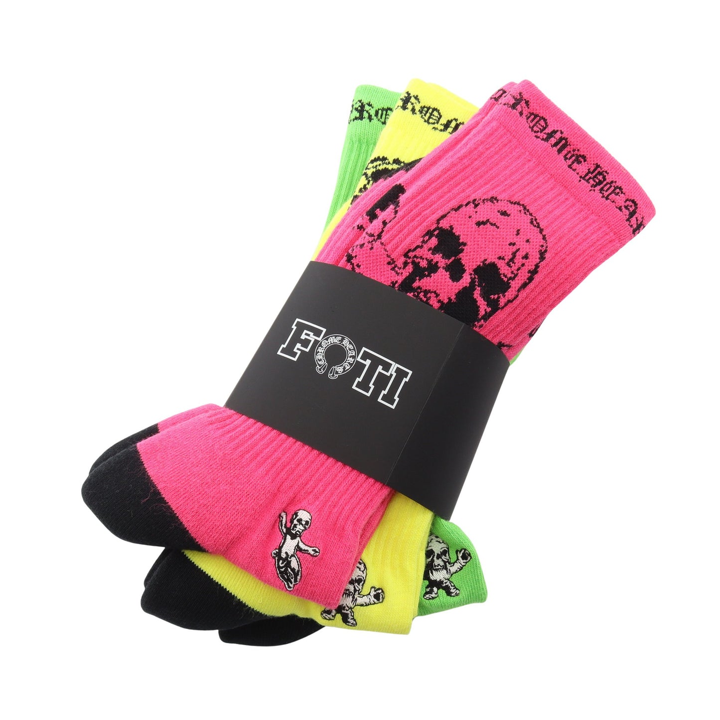 FOTI SOCKS ソックス 靴下 小物 コットン ピンク イエロー イエローグリーン クロムハーツ