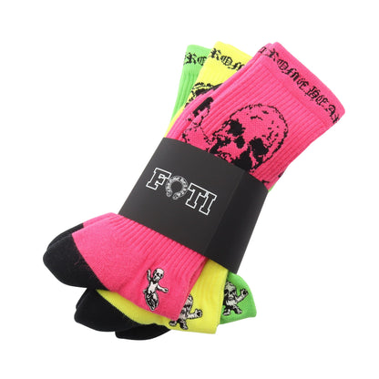 FOTI SOCKS ソックス 靴下 小物 コットン ピンク イエロー イエローグリーン クロムハーツ